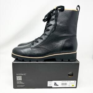 Vionic Lani Tumbled Leather Boots